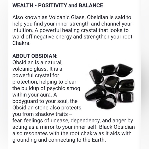 Obsidian (NWOT) elastic bracelet feng shui jewelry - Picture 15 of 17